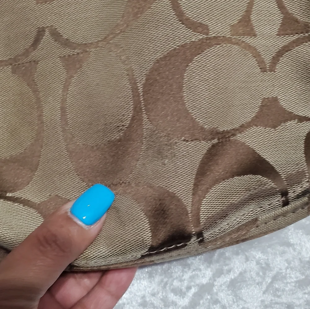 Coach Signature Brown Zoe Hobo Bag - Picture 3 of 13